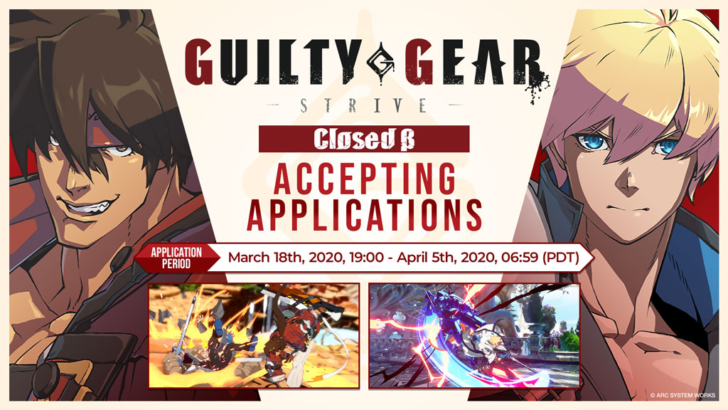 [PRESS RELEASE] Guilty Gear -Strive- Closed Beta Test Sign-ups Start Today!